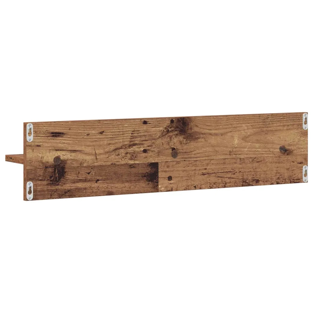 vidaXL Scaffali da parete 2 pcs Legno vecchio 80 x 11.5 x 18 cm