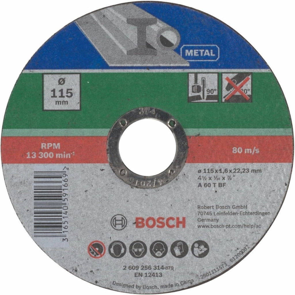 Bosch MOLA TAGLIO  D. 115 X 22,23 X 1,6 MM, DRITTA, META