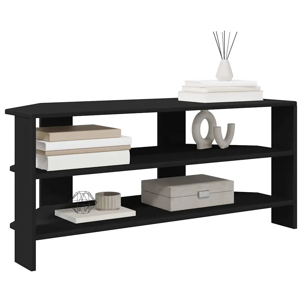 MobileTVAngolare Nero 102x40,5x45cm Legno multistrato