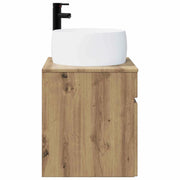 Mobile Lavabo | Armadio Lavabo da parete Rovere Artigianale 49 x 44,5 x 66 cm