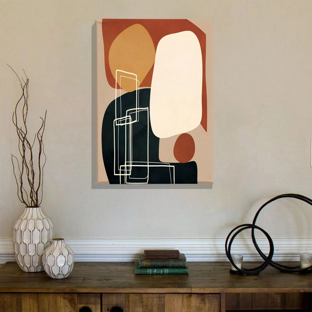 Neleti, Quadro Materiale Struttura in Tessuto, 50x70h cm Multicolore
