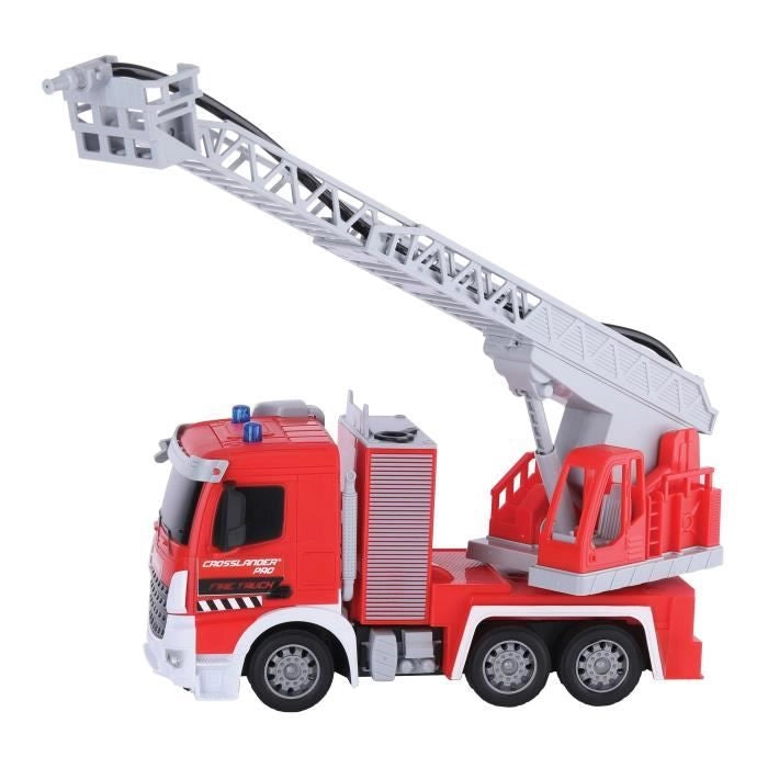 LEXIBOOK - CROSSLANDER PRO - Camion dei pompieri telecomandato con effetti sonori e luminosi