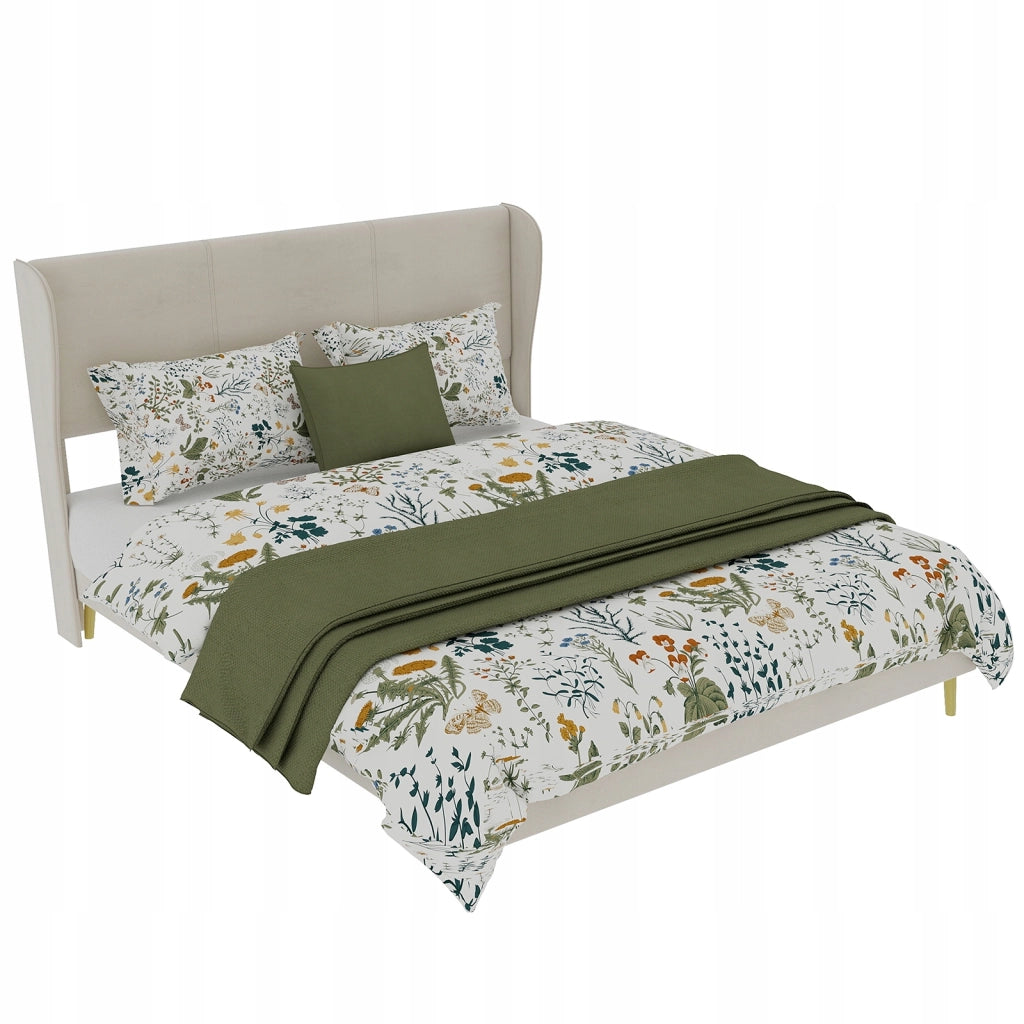 Letto imbottito 140x200 beige - Xylo - Minimalista