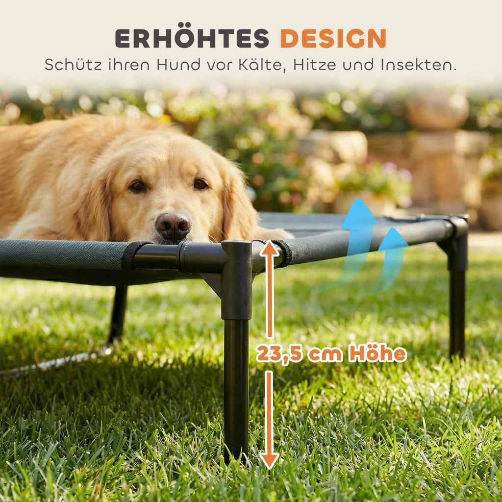 Cuccia per Cane con Baldacchino ¨C zephmum ¨C Grigio 122x92x108 cm