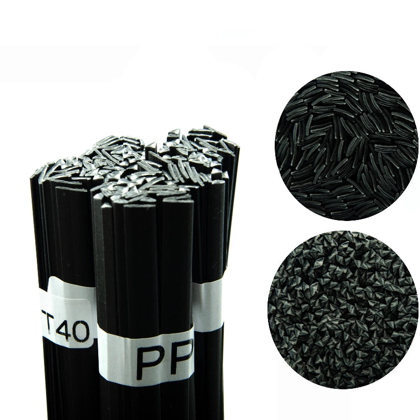 Kit di Saldatura Plastica Rosfix – 5 Tipi di Fili 500g | Granulato Puro, Nero | Per Auto, Moto, Elettrodomestici