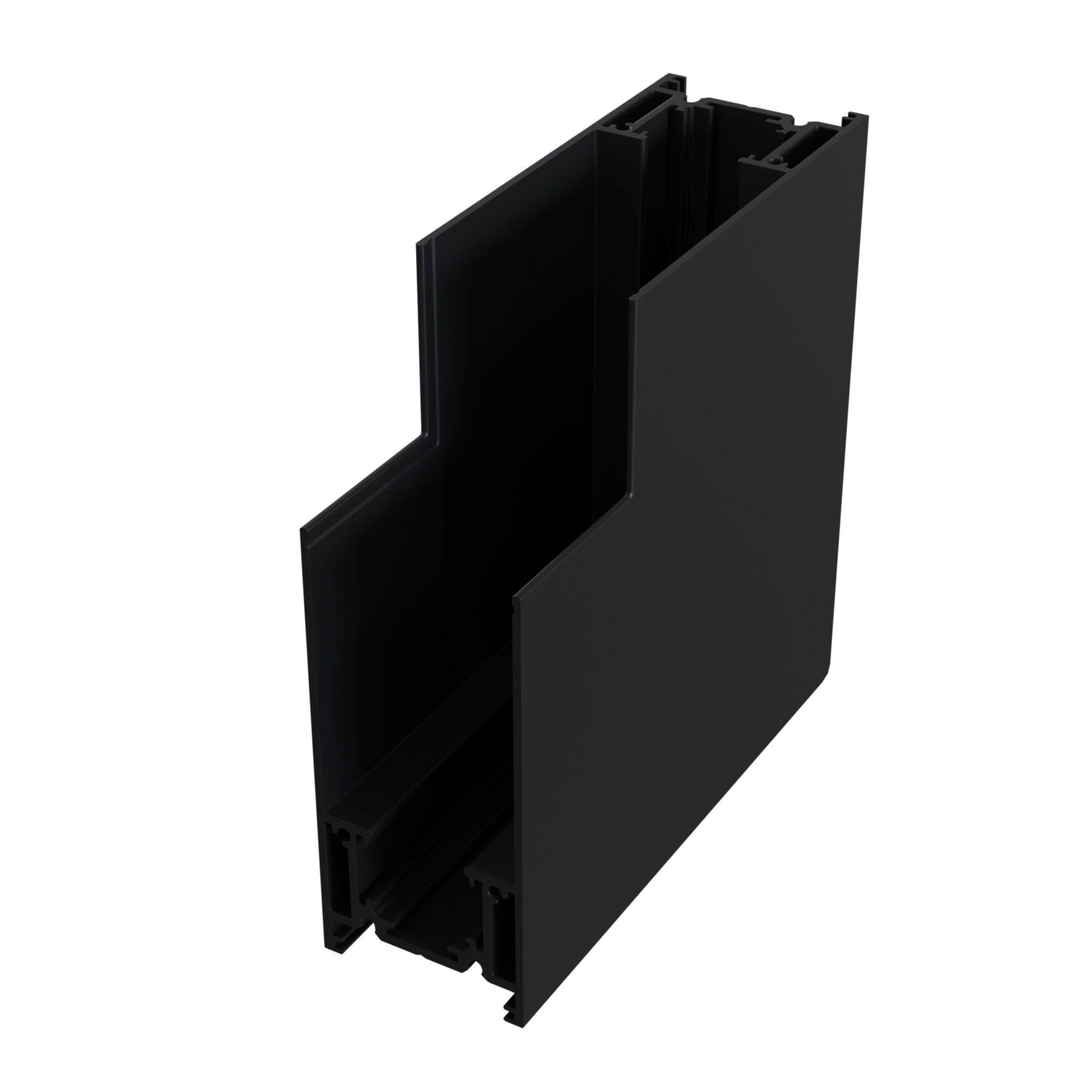 Connettore ad Angolo Esterno per Sistema Illuminazione a Binario  Nero