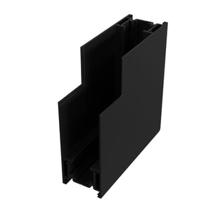 Connettore ad Angolo Esterno per Sistema Illuminazione a Binario  Nero