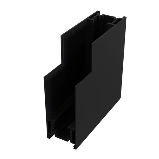 Connettore ad Angolo Esterno per Sistema Illuminazione a Binario  Nero