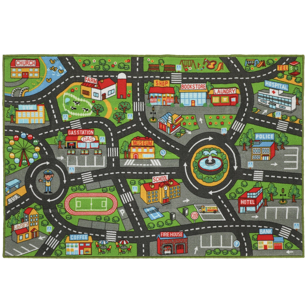 Tappeto Educativo Citt¨¤ Strada ¨C zephmum ¨C 200x150 cm