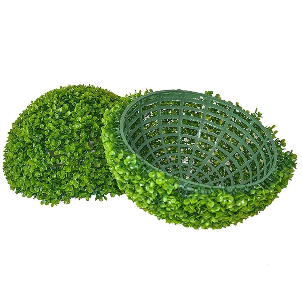 Trade Shop - Pianta Artificiale Palla Diametro 30cm Decorativa Finta Verde Erba Sintetica -