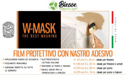 1pz w-mask film protettivo + nastro isolante cm 270 x 16mt cod:ferx.97384