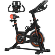 Bicicletta Statica con Volano 8 kg e Schermo LCD ¨C Zephmum ¨C Nero e Rosso