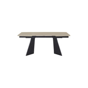 Tavolo Holger Dimensione 180(240)*90*76 Top Travertino + Gambe Nere