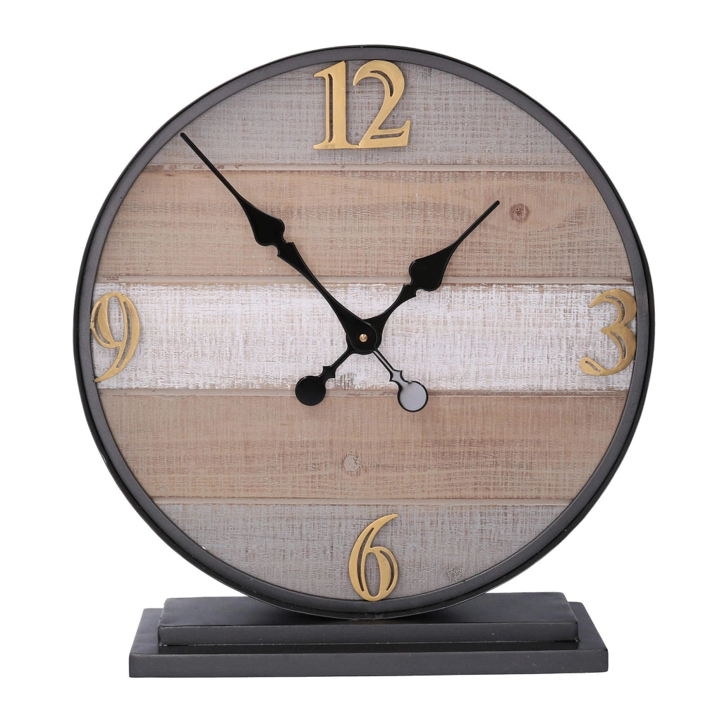 Orologio tavolo in legno in metallo cm 43,9x11,9xh48