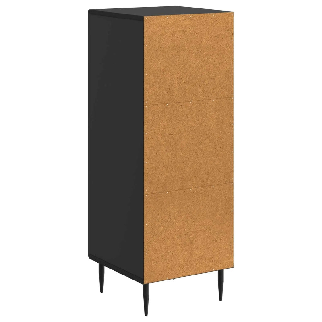Credenza Nero 33 x 34,5 x 89,5 cm Legno ingegnerizzato 894826