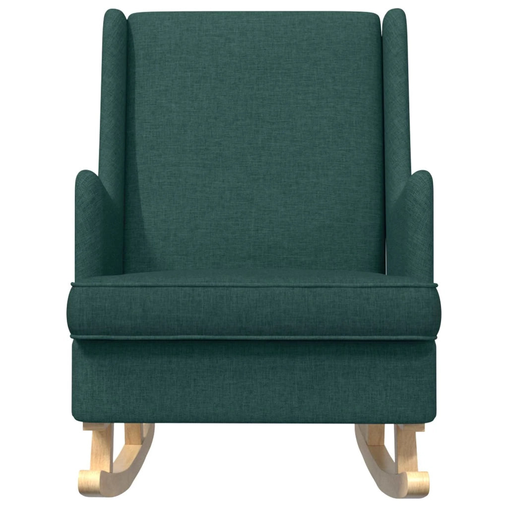 Sedia a dondolo Verde Scuro 62 x 80 x 85 cm Tessuto 42029966