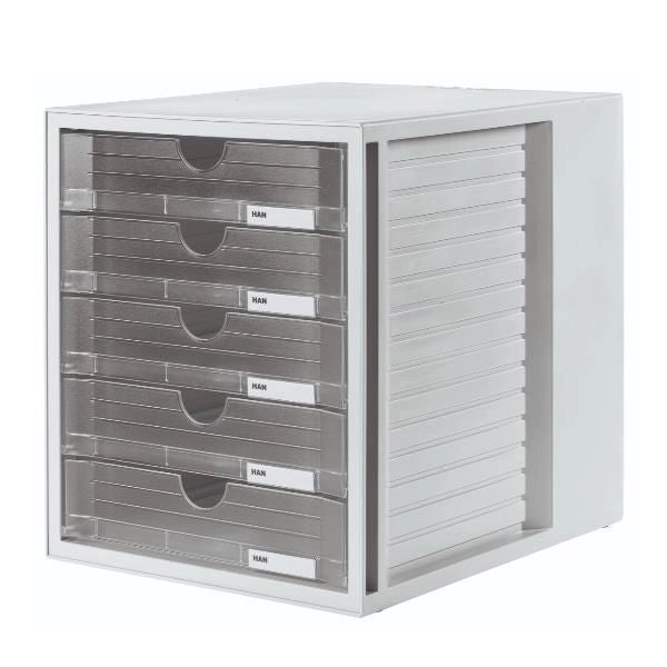 Casset. systembox 5 cassetti trasl - 1450-63