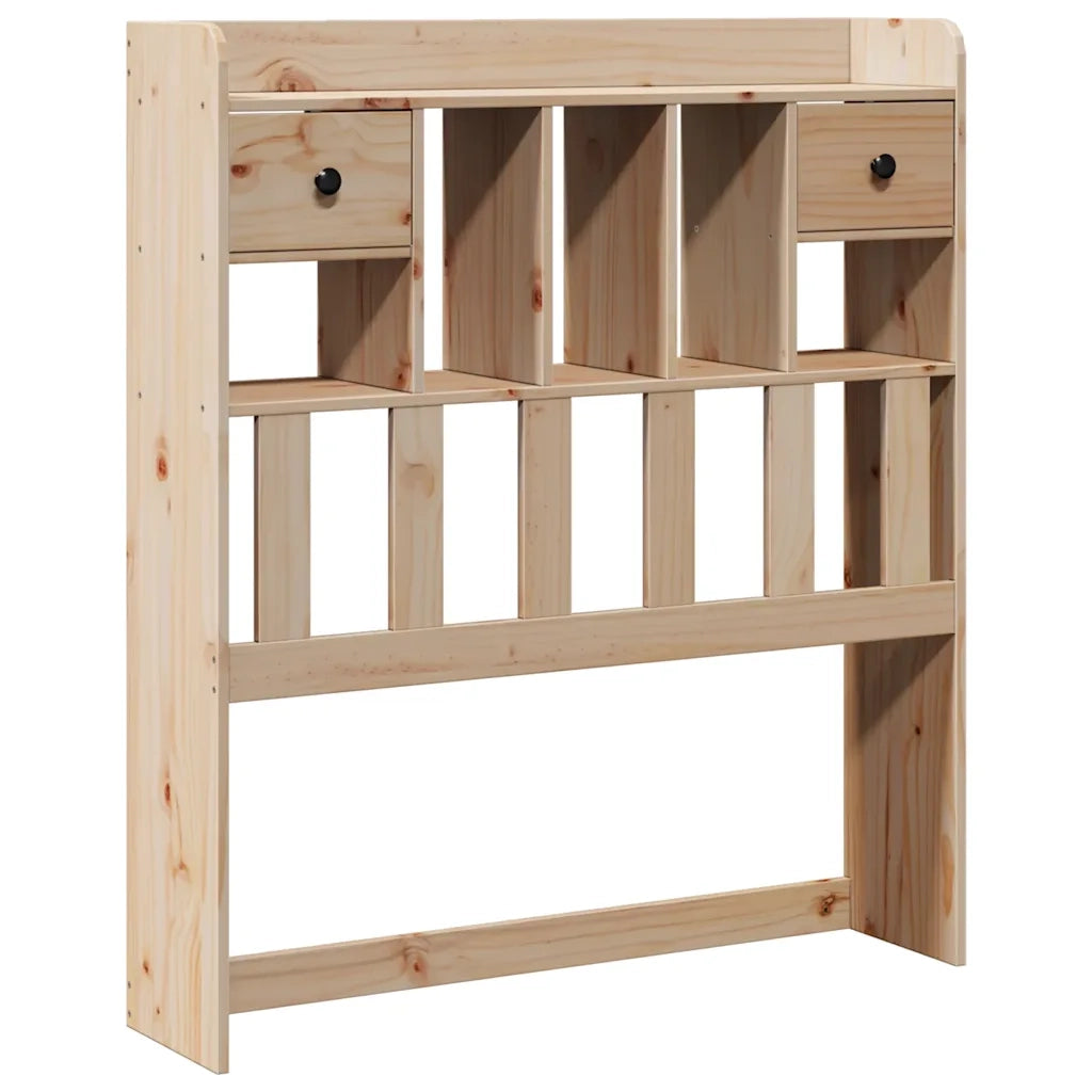 Letto Libreria senza Materasso 90x190 cm Legno Massello Pino 3322327