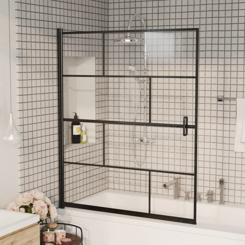 Pannello per Box Doccia in ESG 116x140 cm Nero CFW6155995