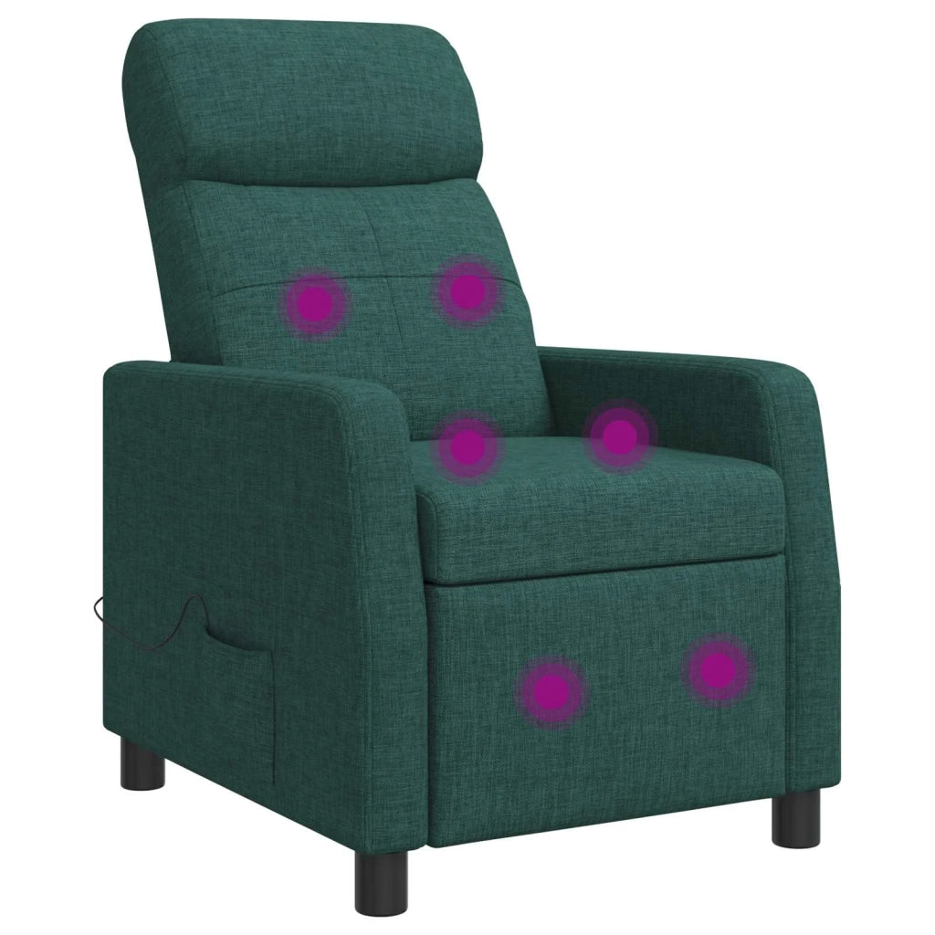 Divano Sedia-Poltrona Massaggiante Verde Scuro Tessuto 910910