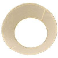 Copri base albero tessuto bianco brillante cm Ø56xh25