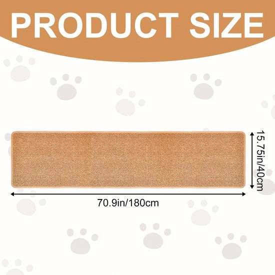 Mat di protezione per gatti 40 x 180 cm, extra grande, per proteggere contro graffi, robusto e duraturo.
