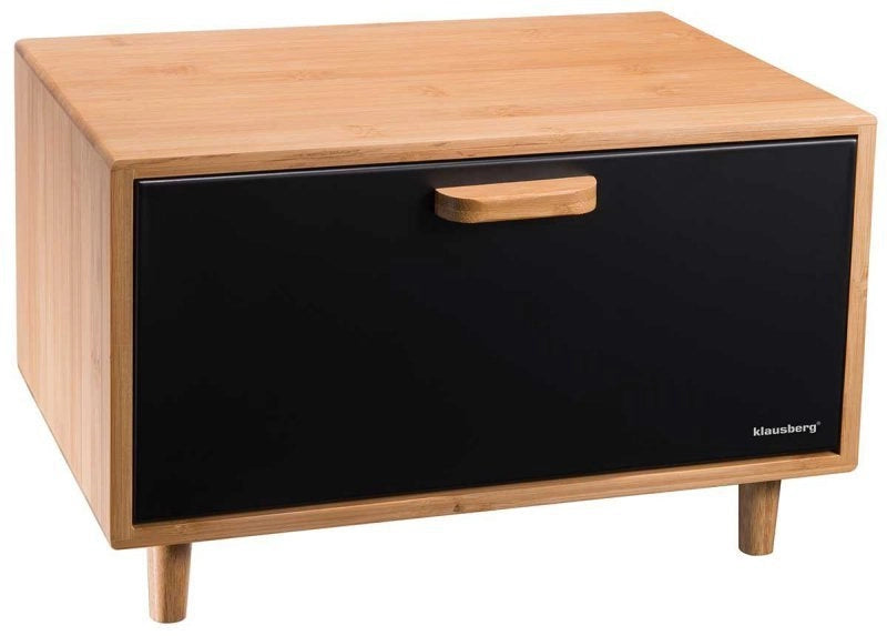 Klausberg KB-7399 Portapane in bambù - Soluzione di stoccaggio ecologica