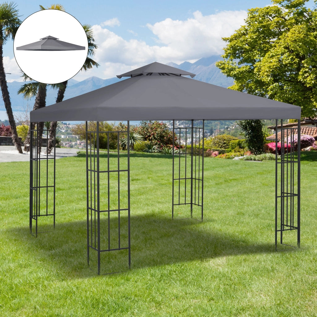 Telo di Ricambio per Gazebo ¨C zephmum ¨C 3x3 m Grigio