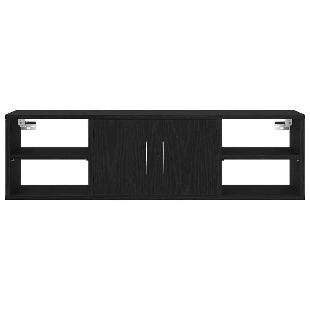 Mensola da Muro  Quercia Nera 140x41x75 cm Legno Ingegnerizzato