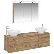 Set di mobili per il bagno 4 pcs Rovere Artigianale 3406942