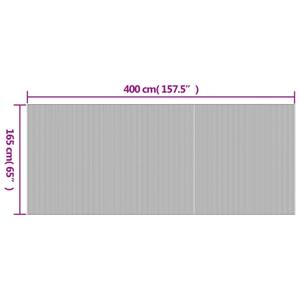 Divisorio Ambienti | Divider per stanze | Paravento Naturale Chiaro Larghezza 400 cm Altezza 165 cm in Bamb¨´