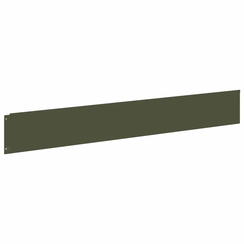 Bordura per Prato 10 pcs 100 x 15 cm Acciaio Verde Oliva 8008821
