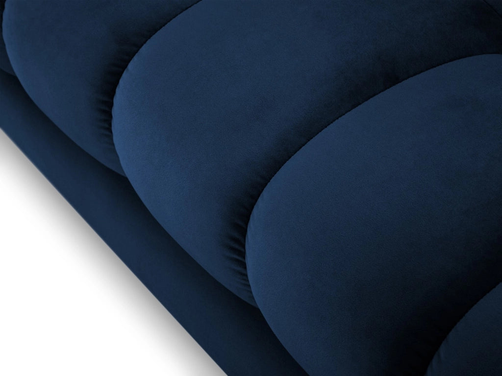 Cosmopolitan Design - Divano "Bali" 3 posti in velluto blu reale 