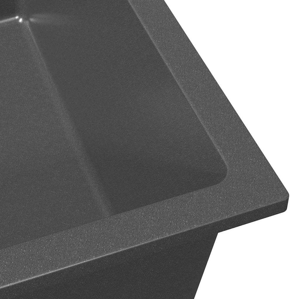 vidaXL Lavello da cucina Grigio 38 x 44 x 20 cm Granito