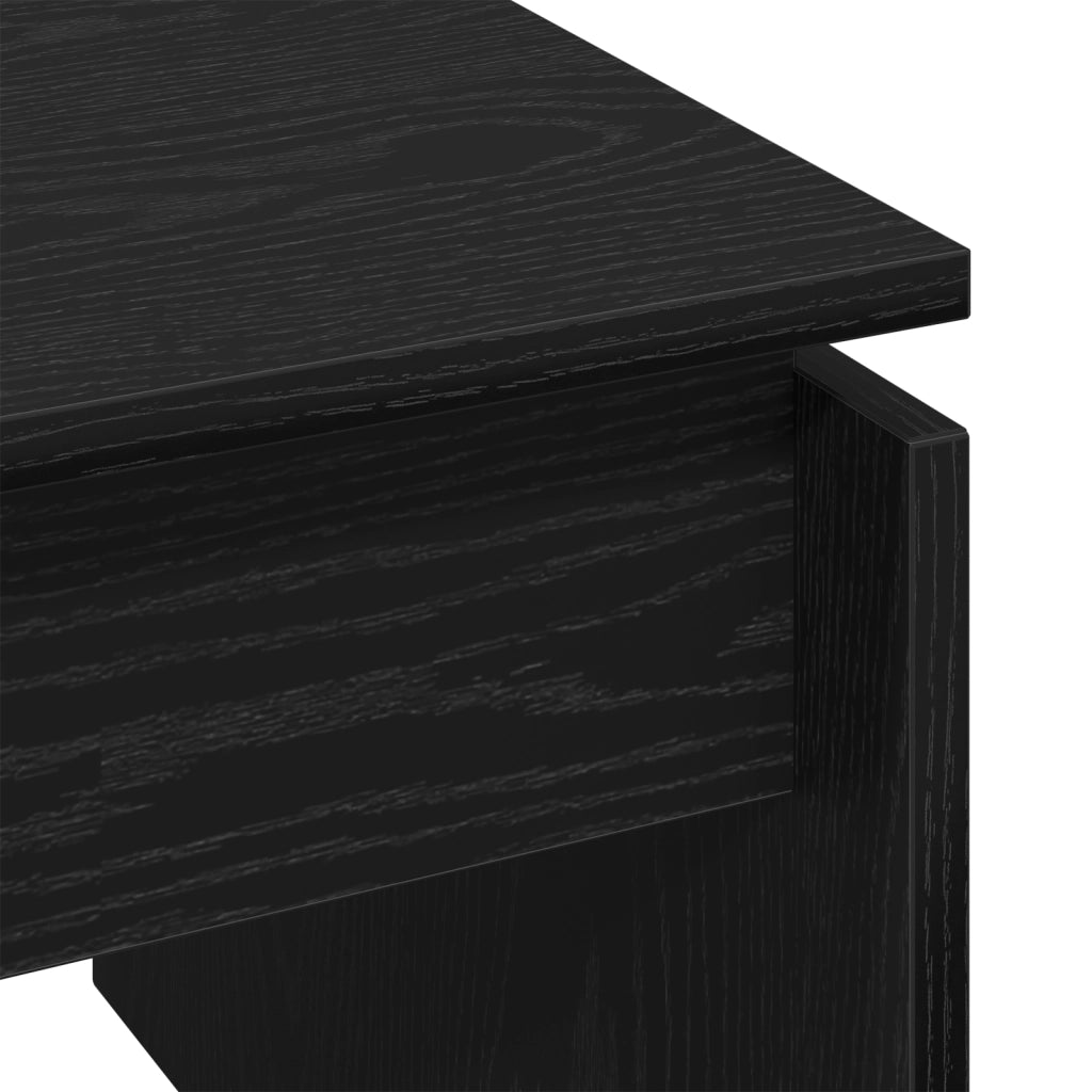 Tavolino da caffÃ¨ in rovere nero 68x38x50 cm in legno ingegnerizzato