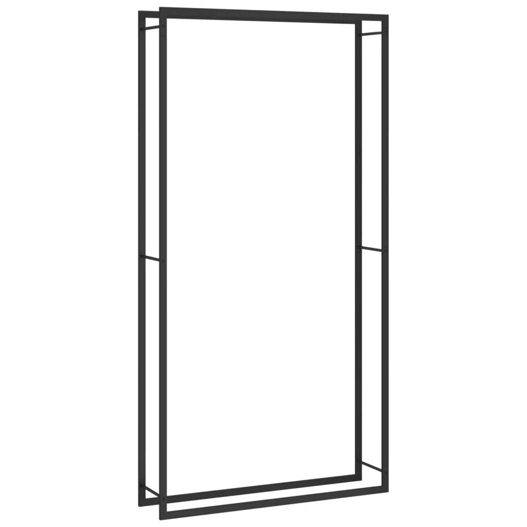 Portalegna finitura opaca 110 x 28 x 214 cm acciaio nero 02_0043746
