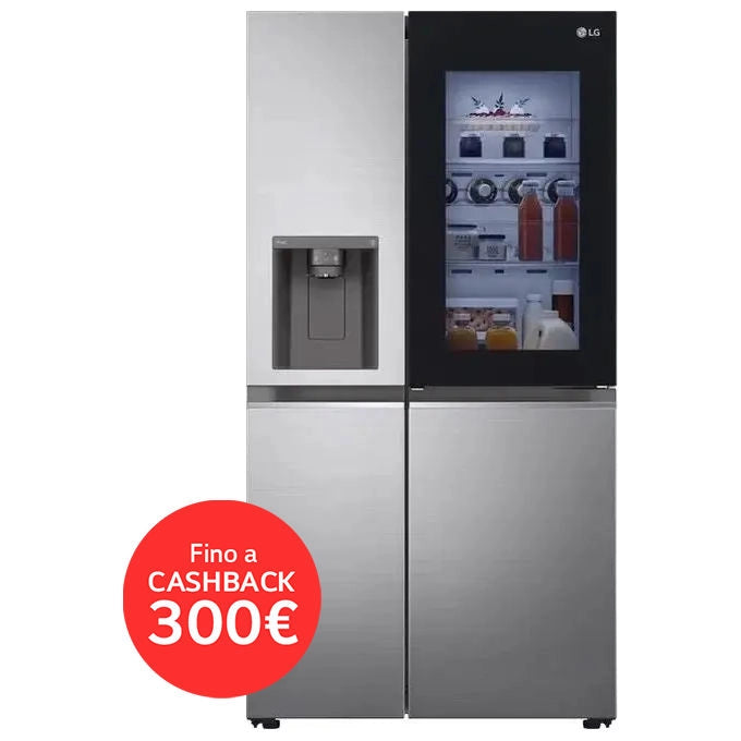LG InstaView Frigorifero Side-by-Side GSXV80PZLE Classe E Capacità 635 litri Total No Frost