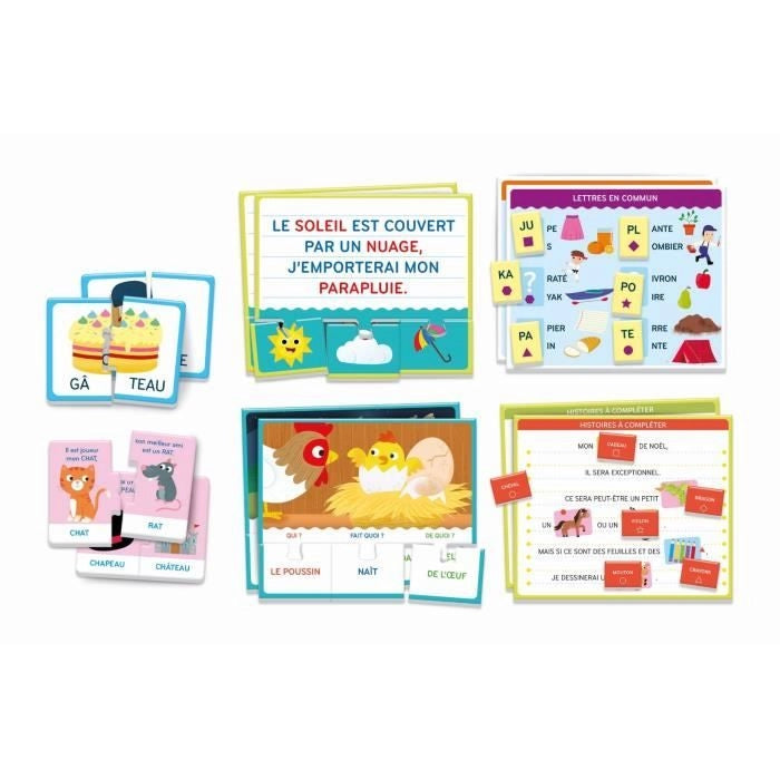 Clementoni - Cofanetto giochi di lettura - Giochi di associazione e riconoscimento - Dai 4 anni