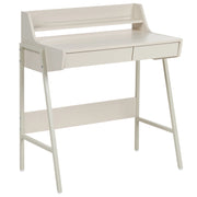 Scrivania da ufficio con 2 cassetti, piano in MDF e struttura in acciaio, beige chiaro stile Scandinavo