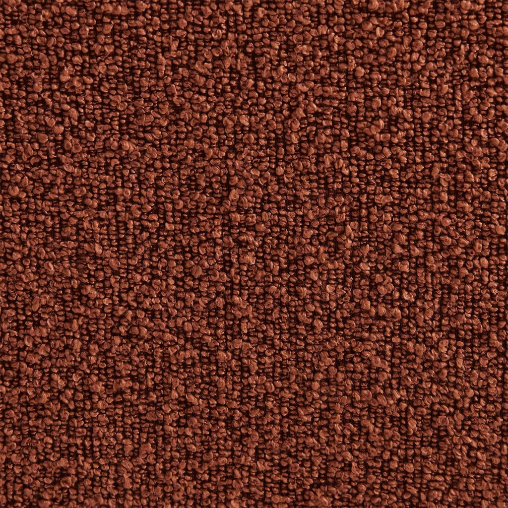Poltrona bouclé testurizzata, 2 posti, terracotta