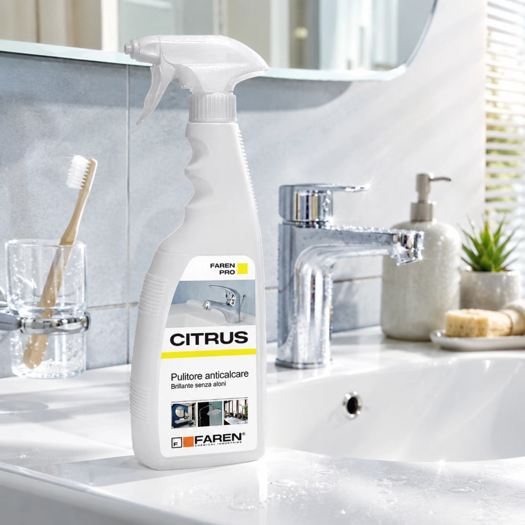 Faren anticalcare citrus pulitore rubinetterie da 750 ml 3 pezzi