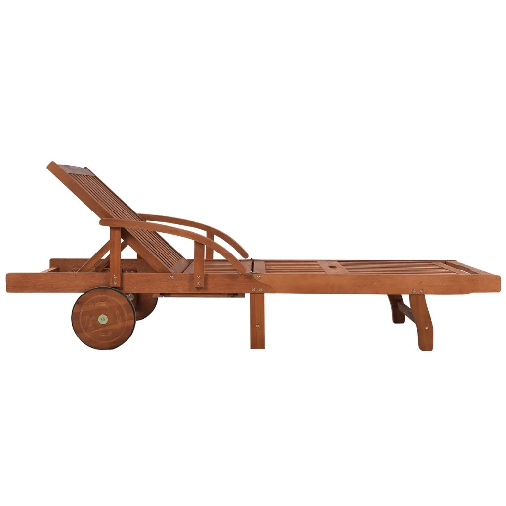 Lettini Prendisole 2 pz con Tavolo in Massello di Acacia 274662