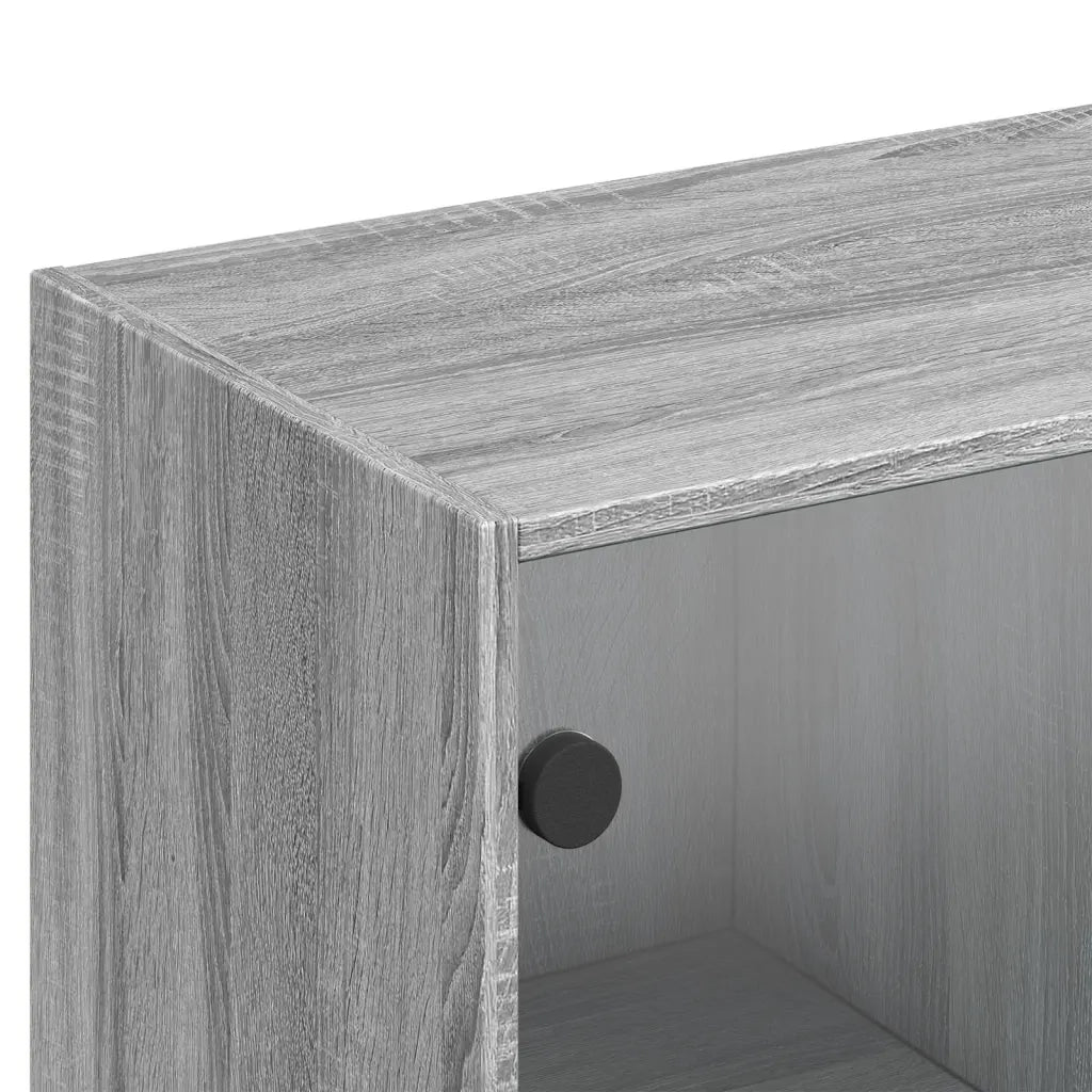 Libreria Ante Grigio Sonoma 136x37x142 cm in Legno Multistrato 3206529