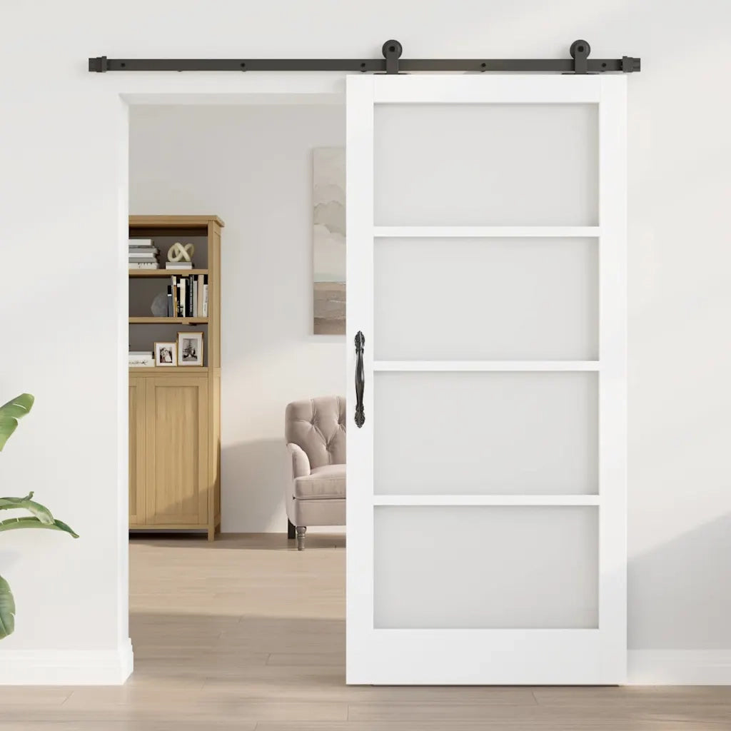 Porta scorrevole ORKDAL Bianco e Nero 93 x 202 cm 3332008