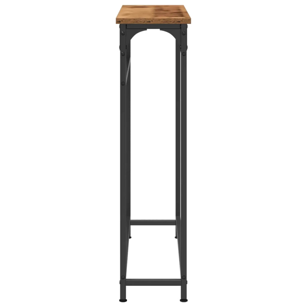 Table console Bois ancien 75 x 19,5 x 75 cm Bois d'ingénierie