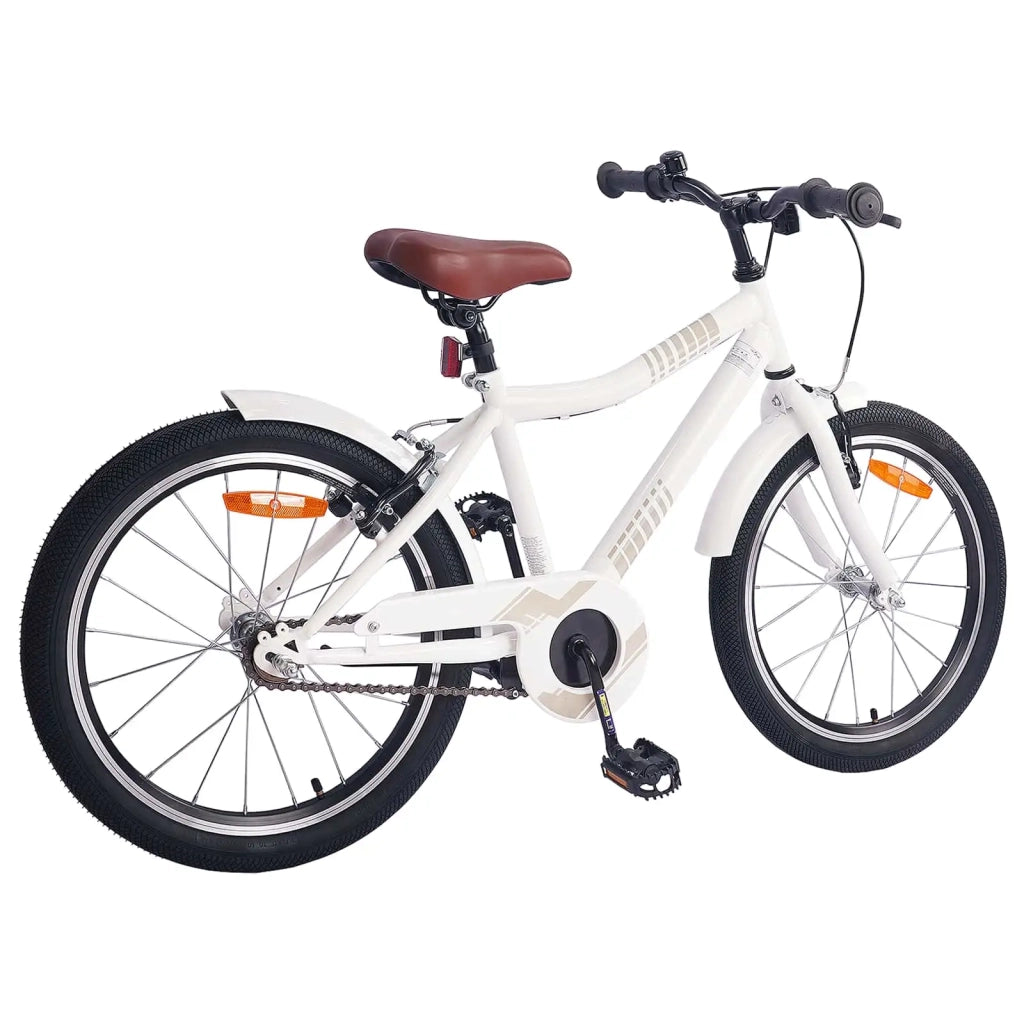 Bicicletta per Bambini 24 Pollici per 8-12 anni bianco