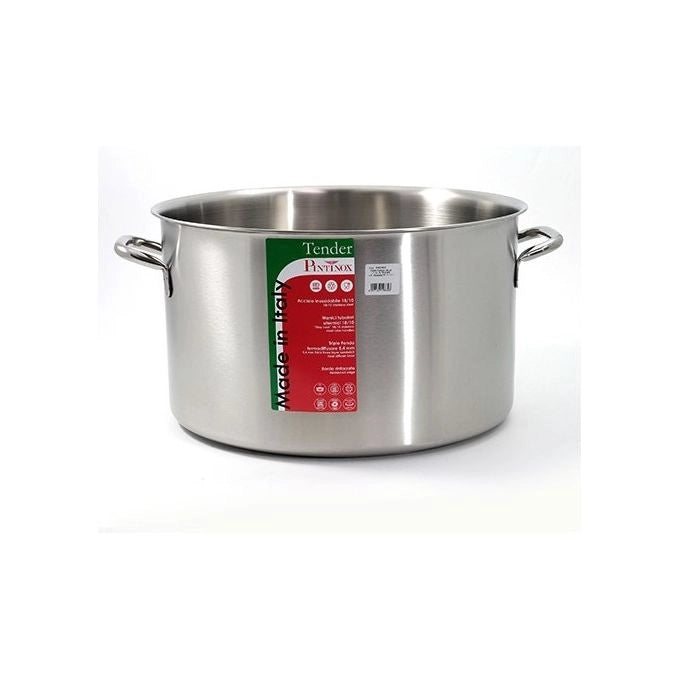 Casseruola alta per induzione con 2 manici in acciaio inox Diametro 45 cm