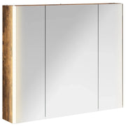 Mobiletto per specchio da Bagno | Armadio da bagno Rovere fum¨¦ 83,5 x 15,5 x 70 cm