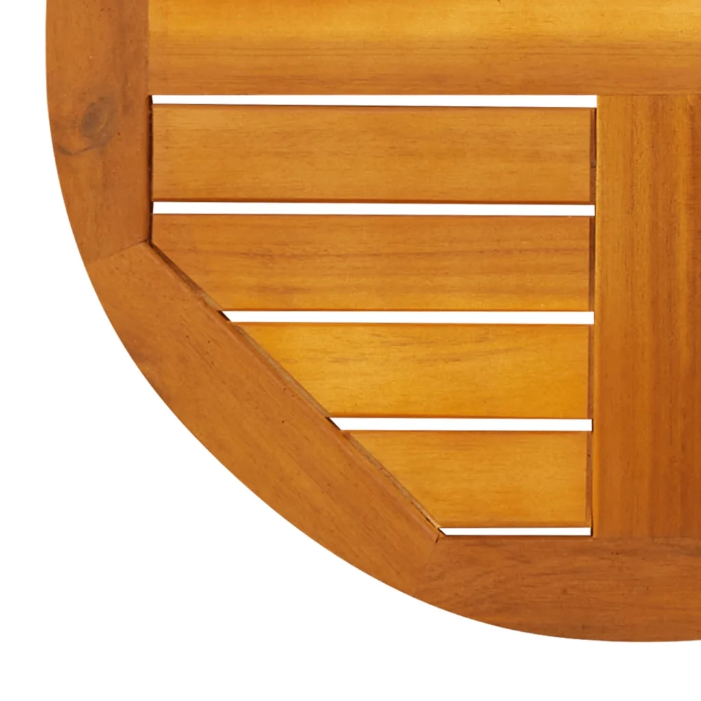 Piano per Tavolo Ã˜50x2 cm Rotondo in Legno Massello di Acacia