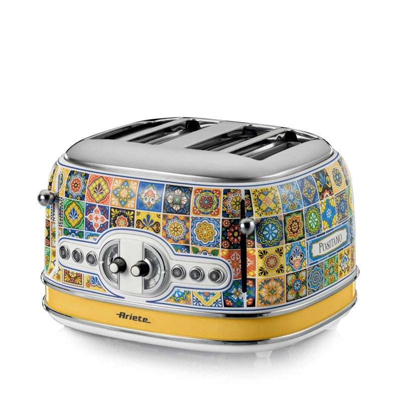 Tostapane Positano 1630W - 4 fette - 6 livelli di doratura - Espulsione automatica